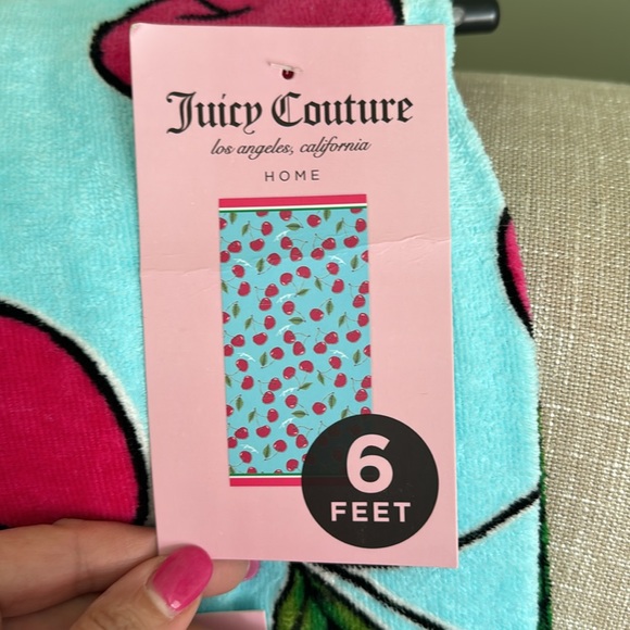 Juicy Couture Cherry Beach Towel  6' Long - NWT - Picture 3 of 5